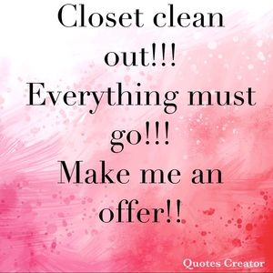 Closet clean out!!!!